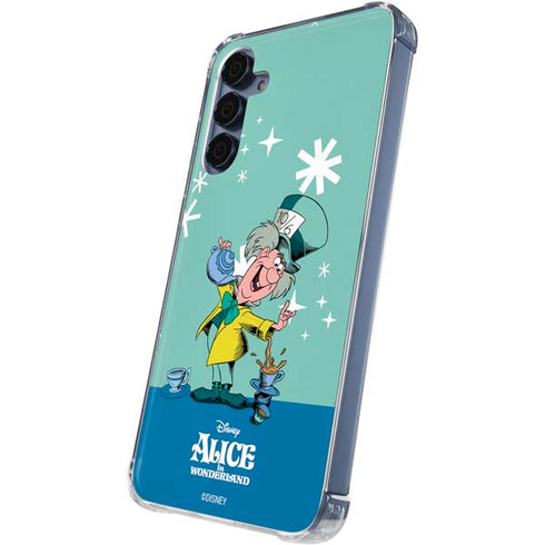 Disney Alice in Wonderland Mad Hatter Tea Party Galaxy A35 5G Clear Case